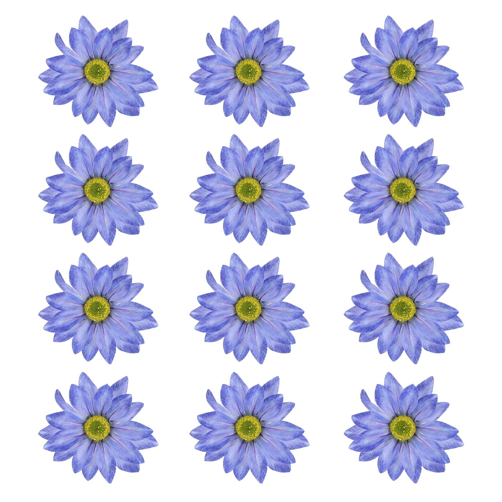 12 Pcs Artificial Daisies Flower Heads, Fake Chrysanthemum Heads Bulk Artific…
