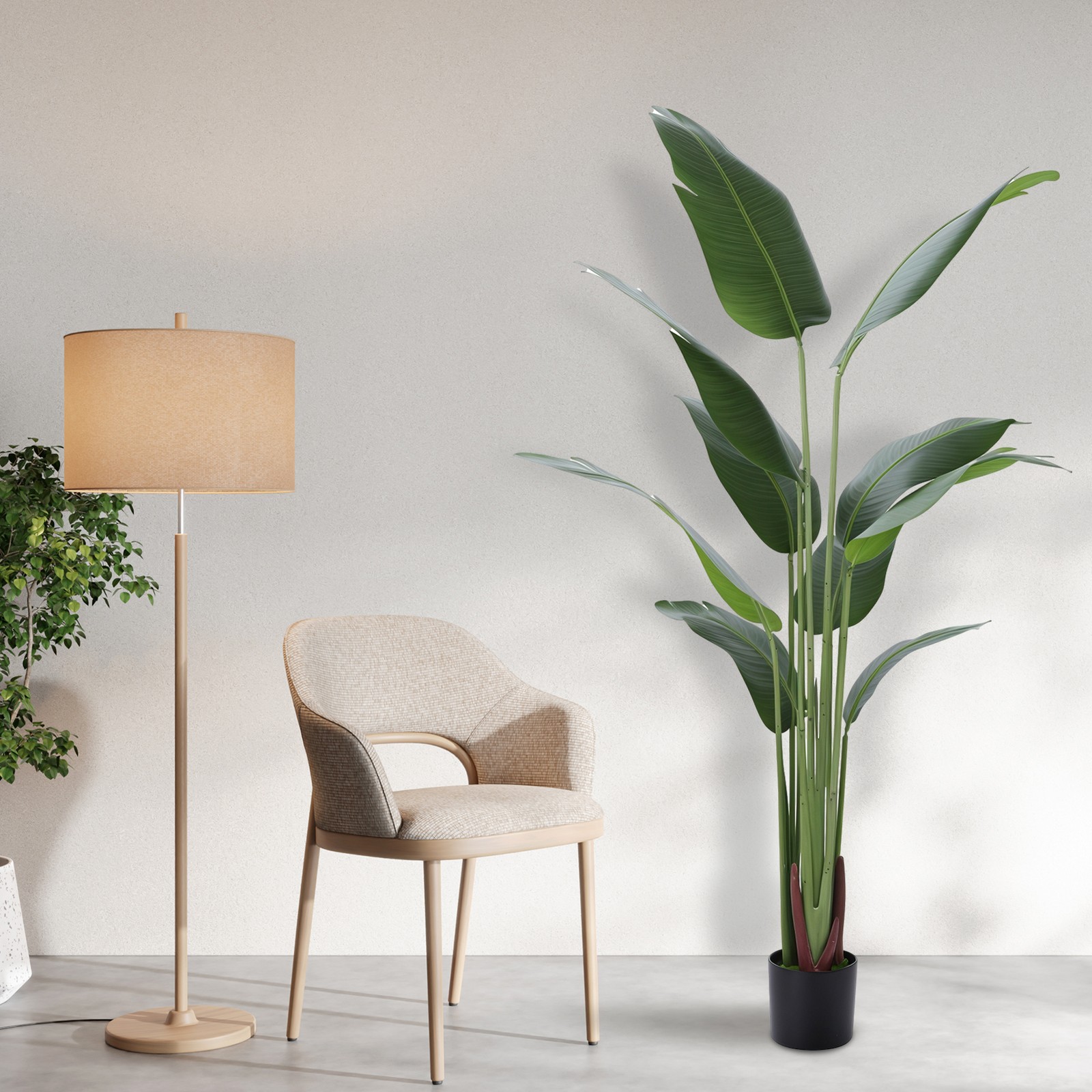5.2FT Faux Artificial Banana Tree, Tall Plants for Home Office Living Room Decor