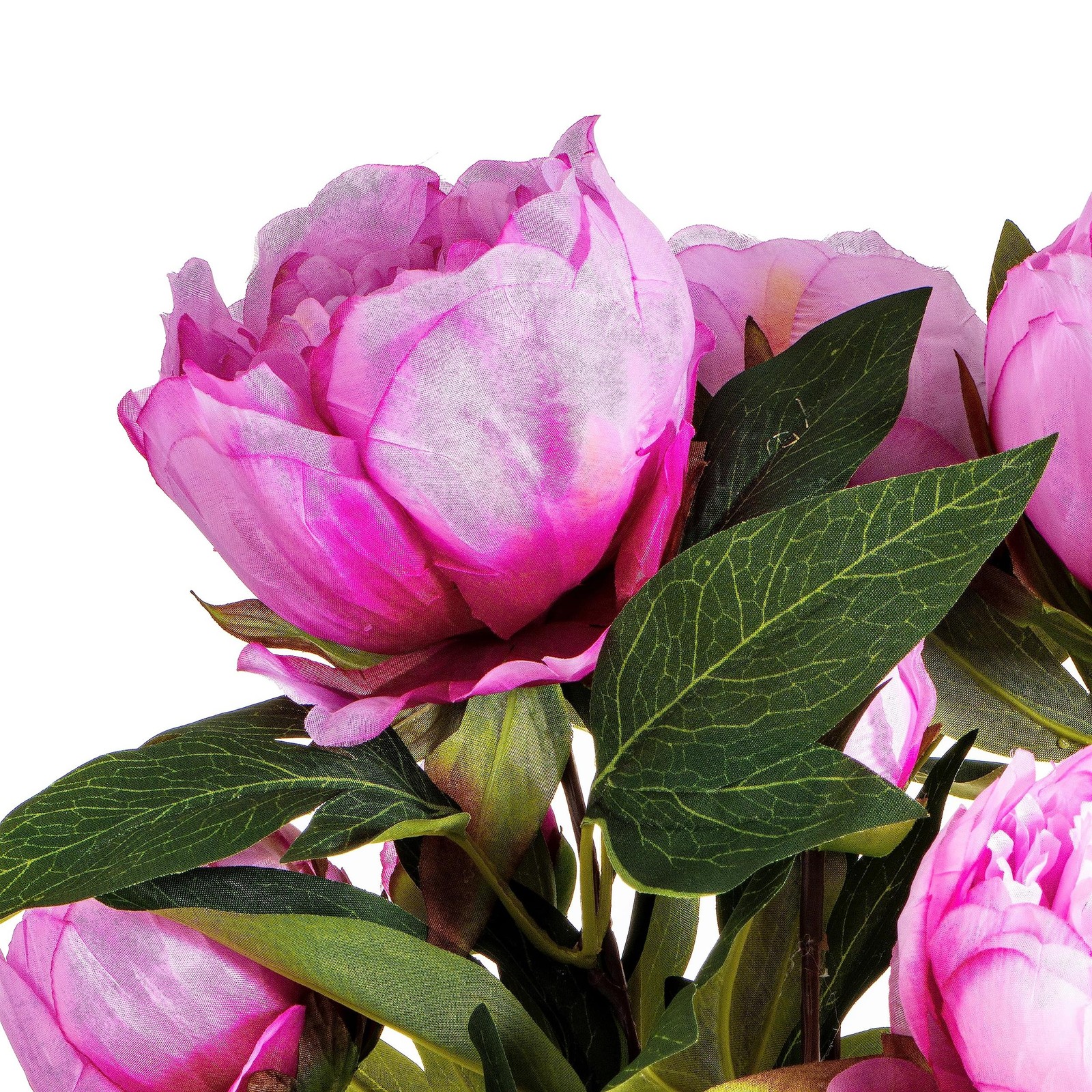 Vickerman 23” Contemporary Fabric Artificial Peony Bush in Cerise Pink