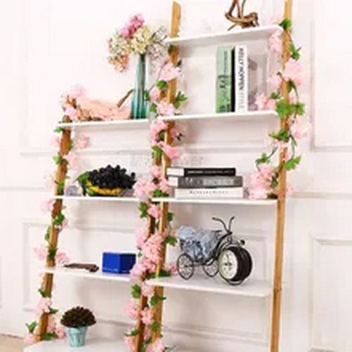 Artificial Cherry Blossom Flower Vine String DIY Hanging Wedding Arch Decoration