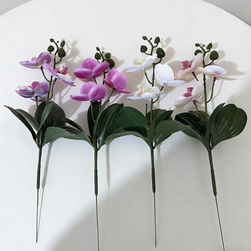 Artificial Flower 3D Orchid Bouquet 3D Printed Design Lifelike Butterfly Orchid