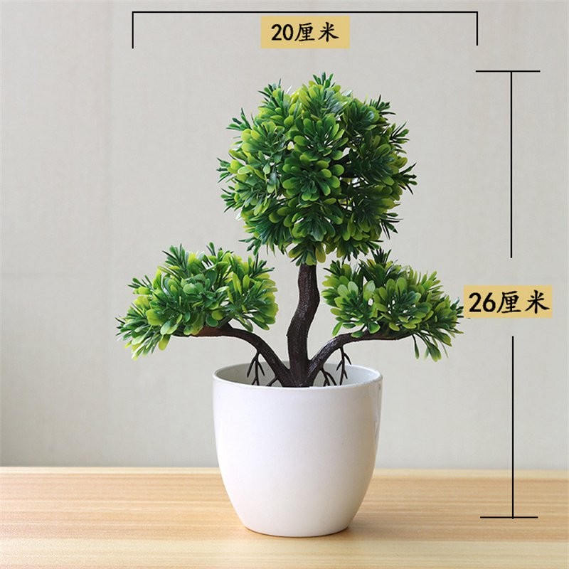 Bonsai Flower Simulation Plant Home Decorative Small Tree Straw Ball Creative
