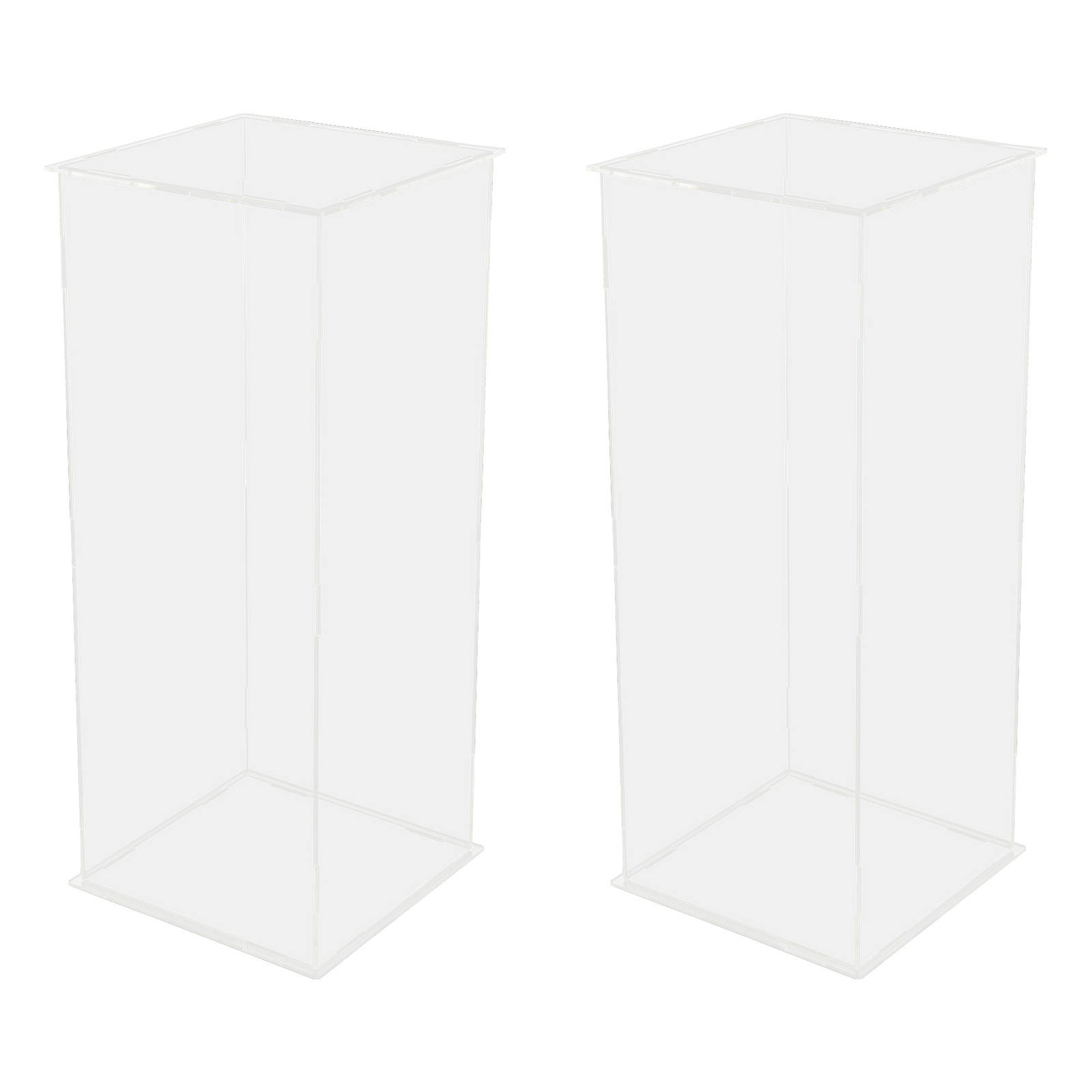 Art Sculpture Stand Acrylic Flower Stand Clear Display Flower Tower 25*25*60cm