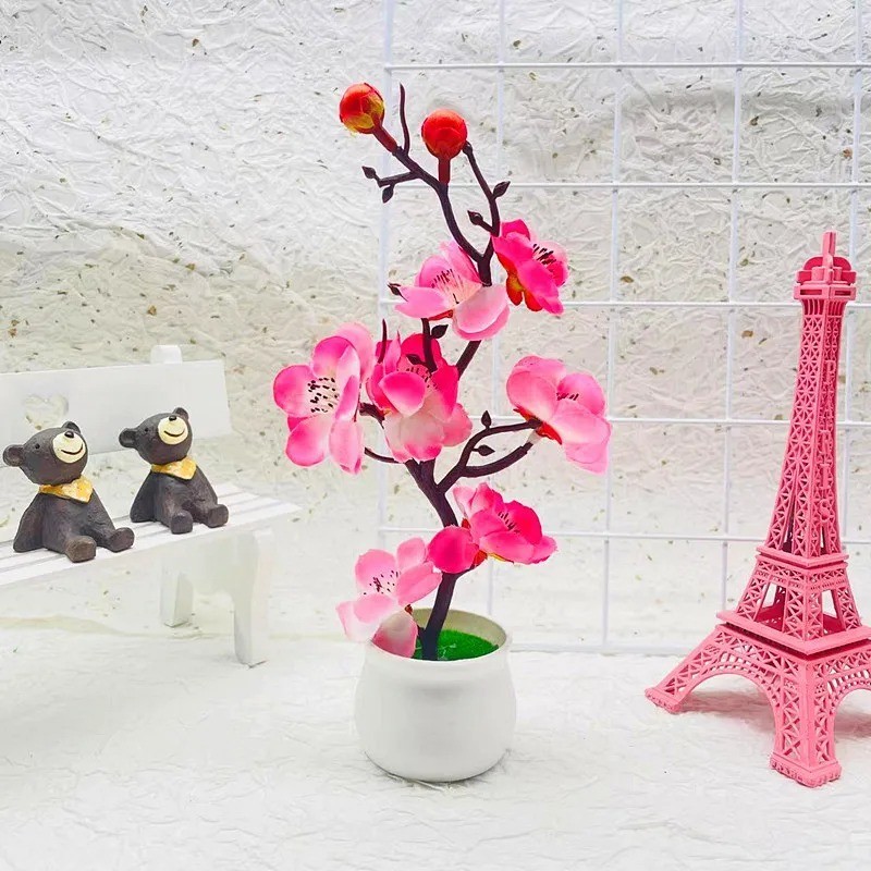 30 Cm Artificial Plants Bonsai Small Tree Simulation Pot Plants Fake Flowers Tab