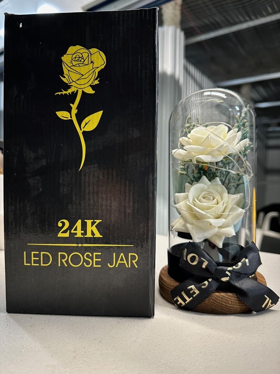 Preserved Rose Gifts for Women Forever Real Rose in Glass Dome Romantice Rose…