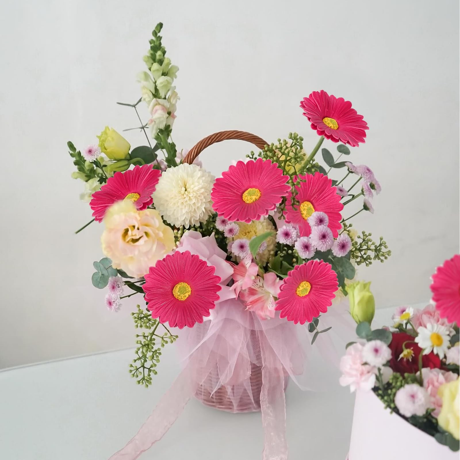 Daisies Flowers Artificial,20PCS Gerbera Daisy Artificial Flowers Fake Daisie…