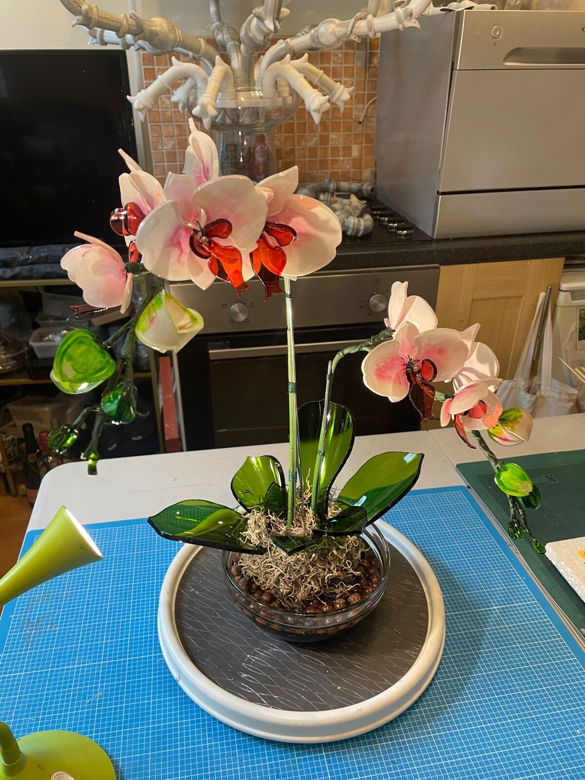 Handmade Colorful Glass Flowers – Custom Orders Available Conversation Pieces