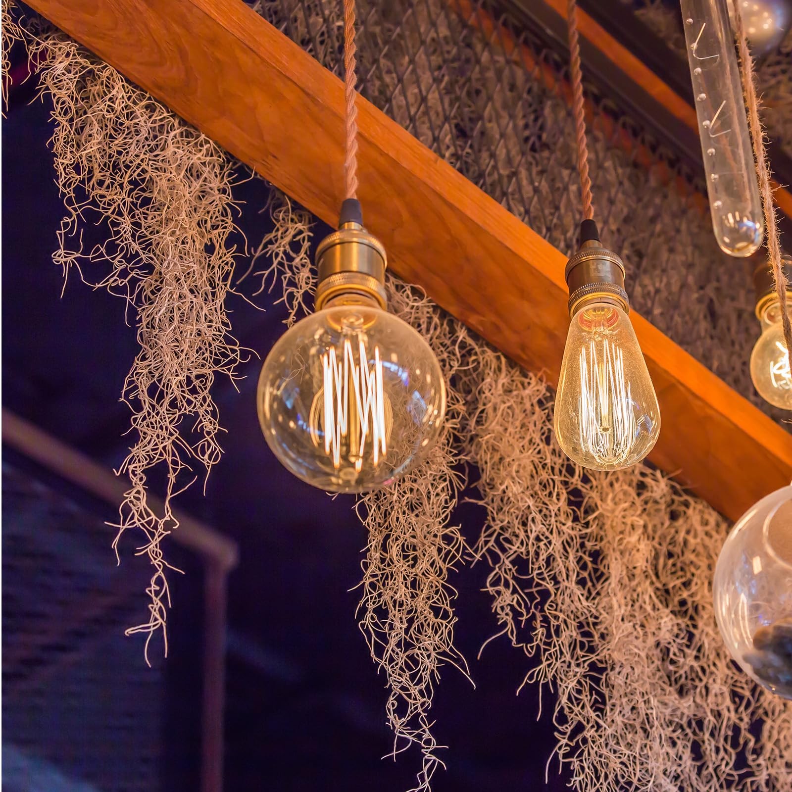 Spanish Moss 41 Inch Fake Hanging Succulents Faux Artificial Vines Garland 12