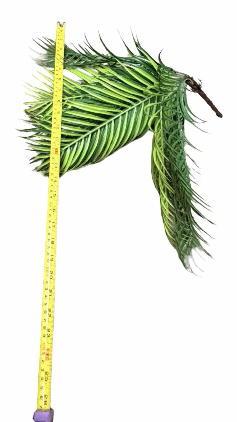 Artificial Palm Fern Bush Faux Tropical Greenery Plant Pick 14” Decor