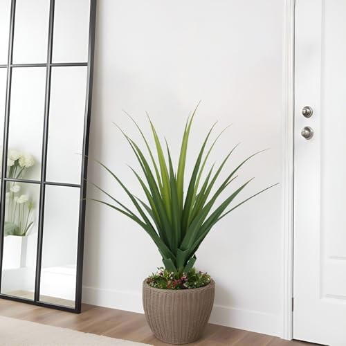 3FT Artificial Agave Plant – Realistic Faux Spiked Agave Plants,Artificial 3ft
