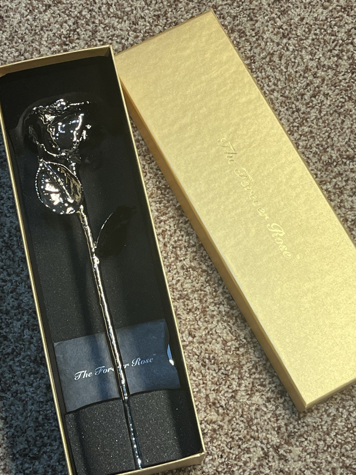 The Forever Rose Handcrafted From Real Platinum Preserved Over 65 Steps & Box