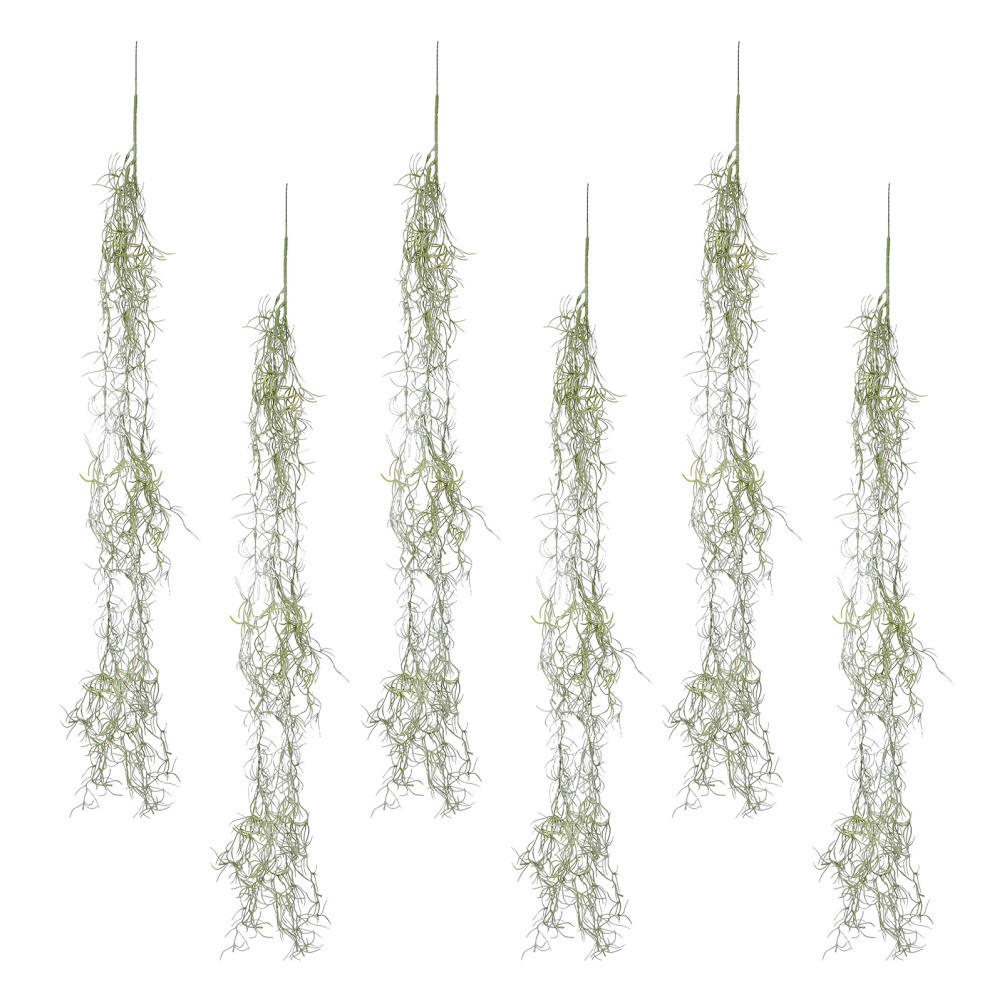 6 Pcs Artificial Vine Decoration Moss Plant Wall Decorative Hanging