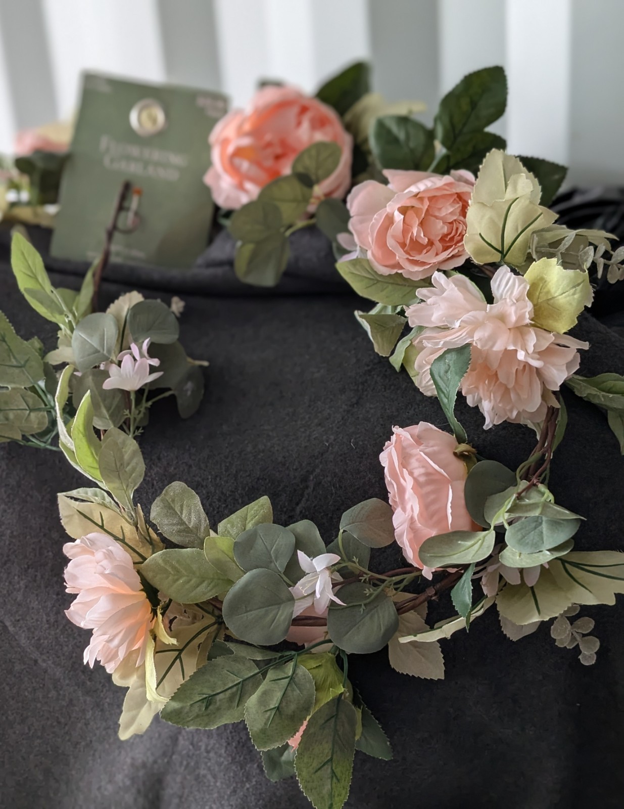NEW 5 Ft Blush Pink Faux Floral Garland 🌸