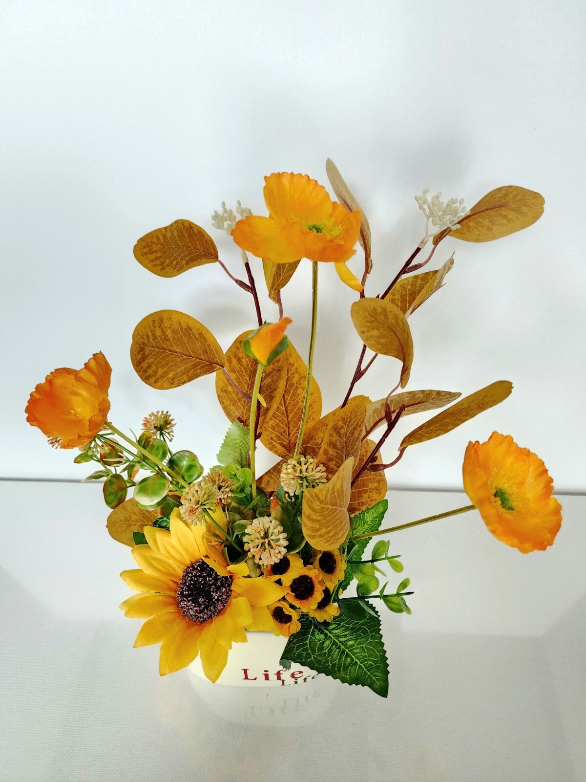 Artificial faux potted flower plants home kitchen office occasion decoration