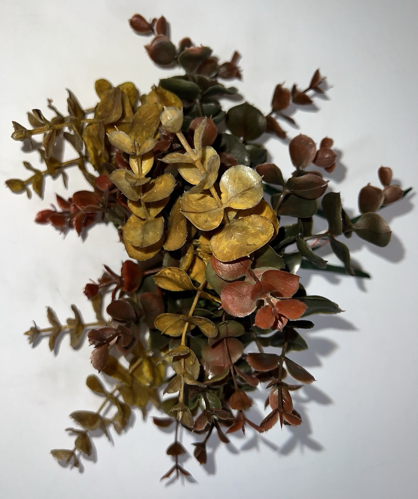 Artificial Eucalyptis Leaves Branches 3 Pc Fall Autumn Decor Thanksgiving NWT