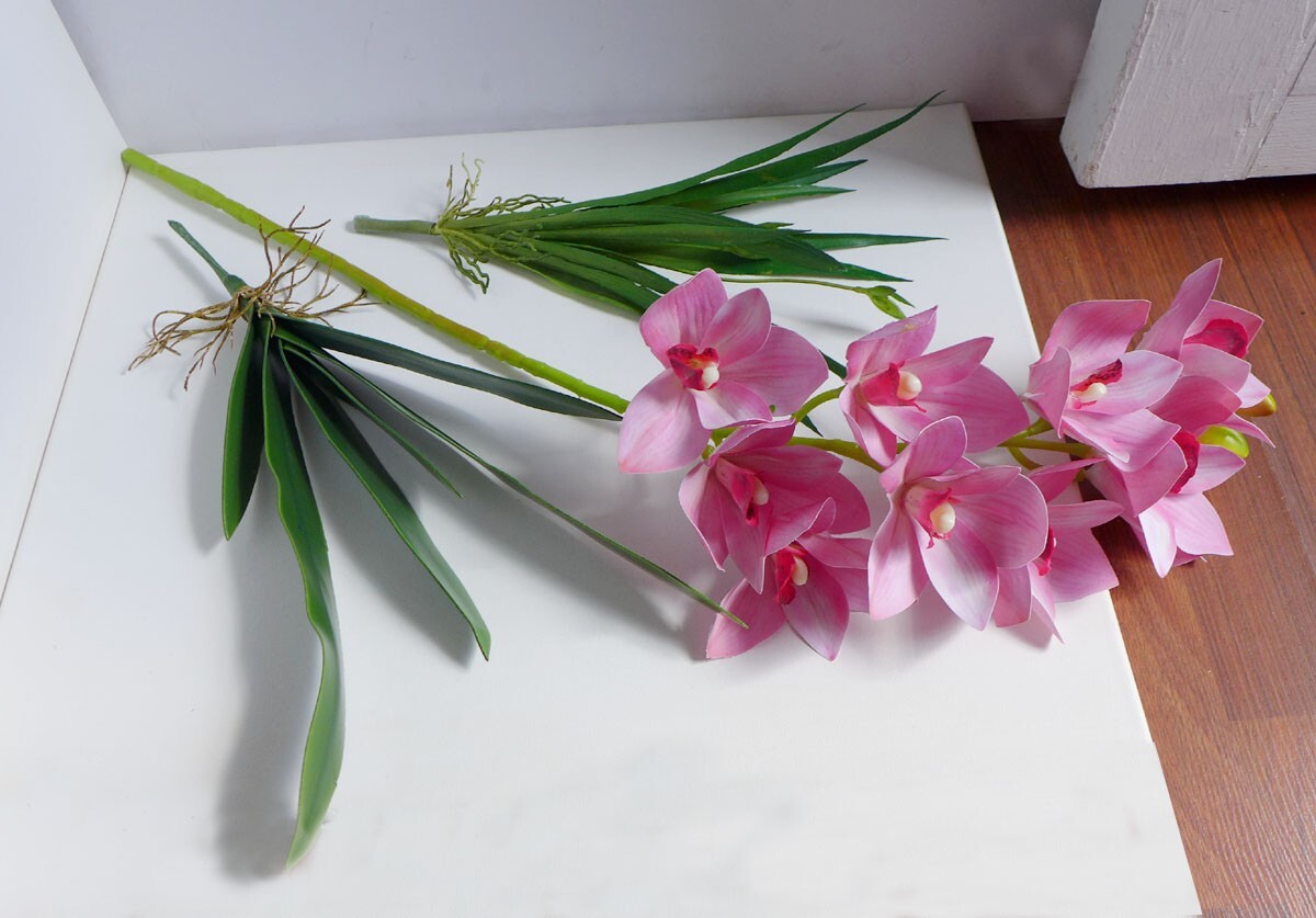 3 Pcs Artificial Flower With Grasses Home Garden Wedding Decoration (#120)