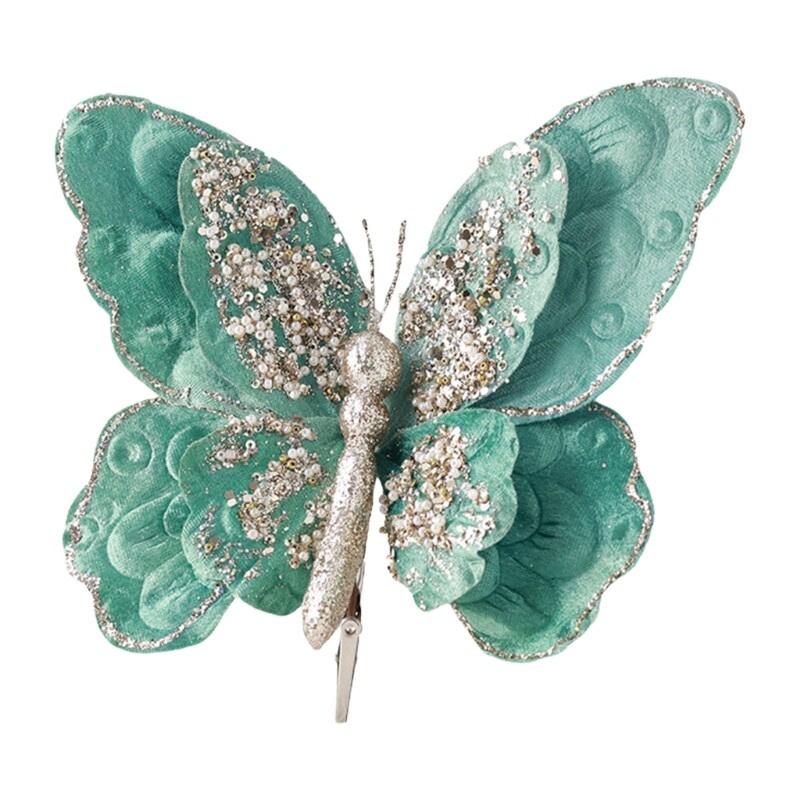 Artificial Butterfly Clip for Spring Party Home Stylish Florals Embellishments