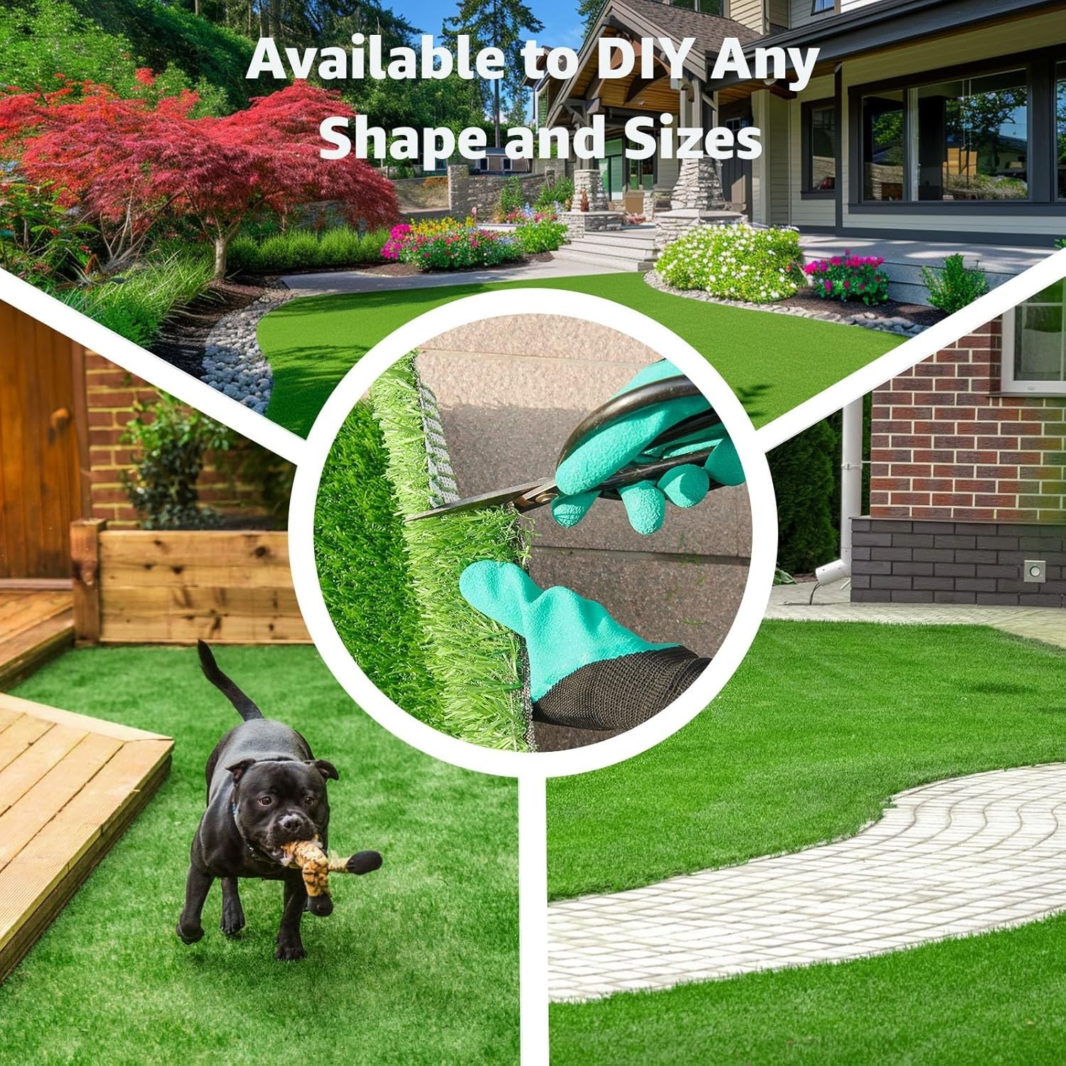 5x8ft Artificial Turf Rug – Realistic Grass Mat for Easy Outdoor Transformation