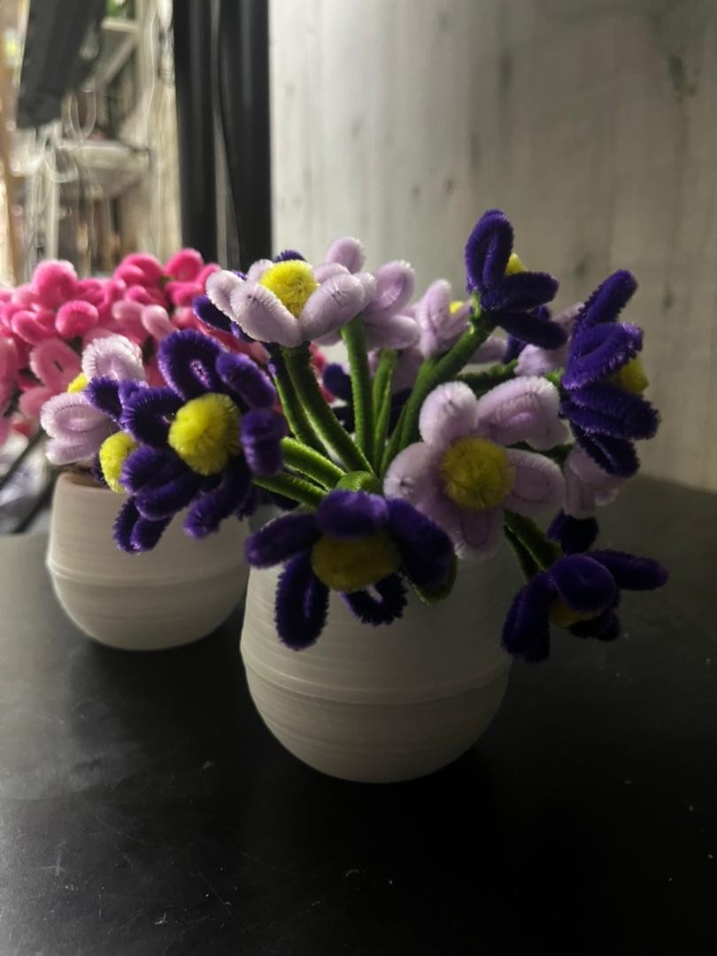 Pipe Cleaner Flowers Bouquet Handmade Twist Stick Bouquet Gift -ready stock