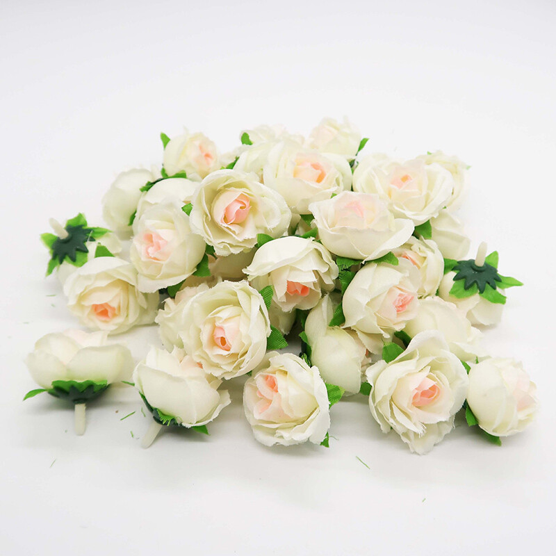 50/200X Artificial Fake Rose Flower Heads Silk Bulk Bouquet Wedding Party Decor