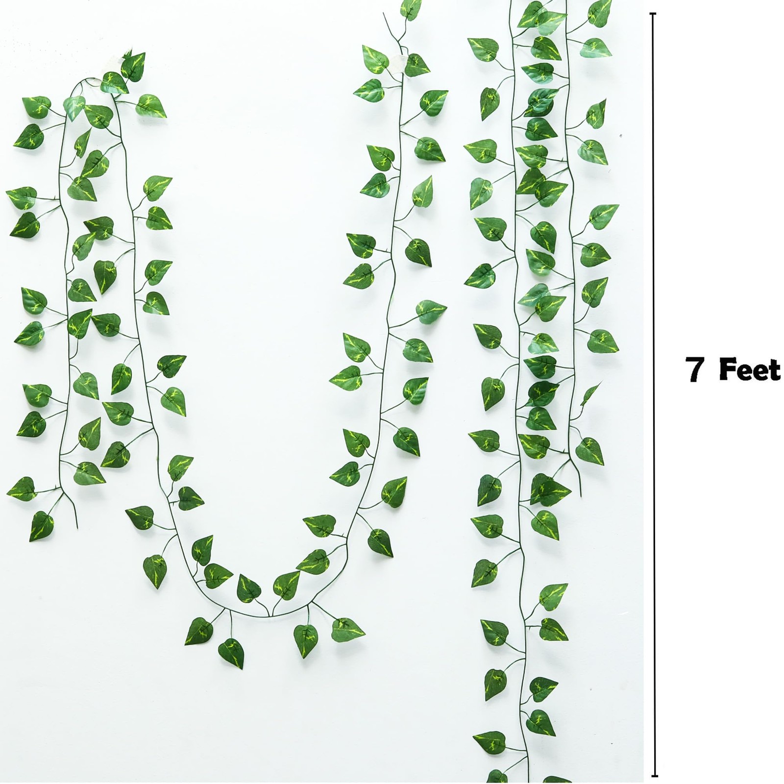 56 Feet 8 Pack Fake Greenery Hanging Garland, Artificial Ivy Leaf Plants, Vin…