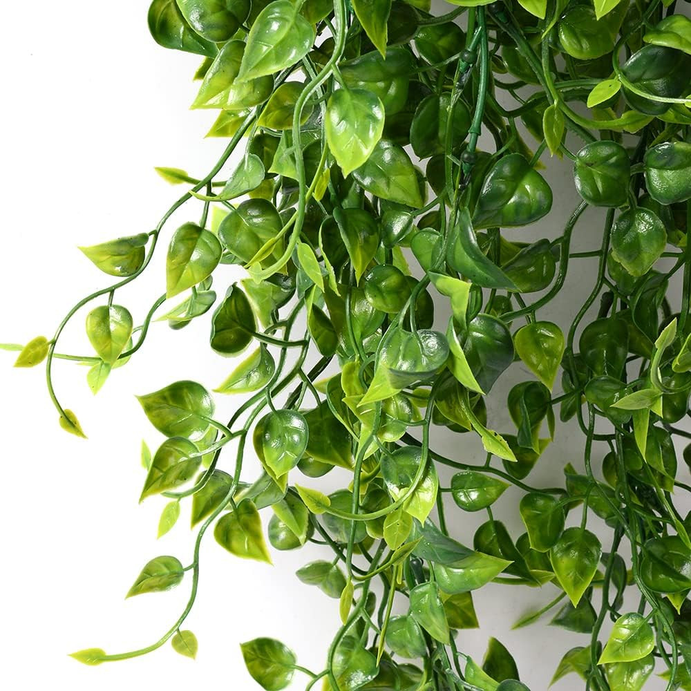 2Pcs Artificial Hanging Plants 32-In Fake Hanging Plant Fake Ivy Vine Outdoor