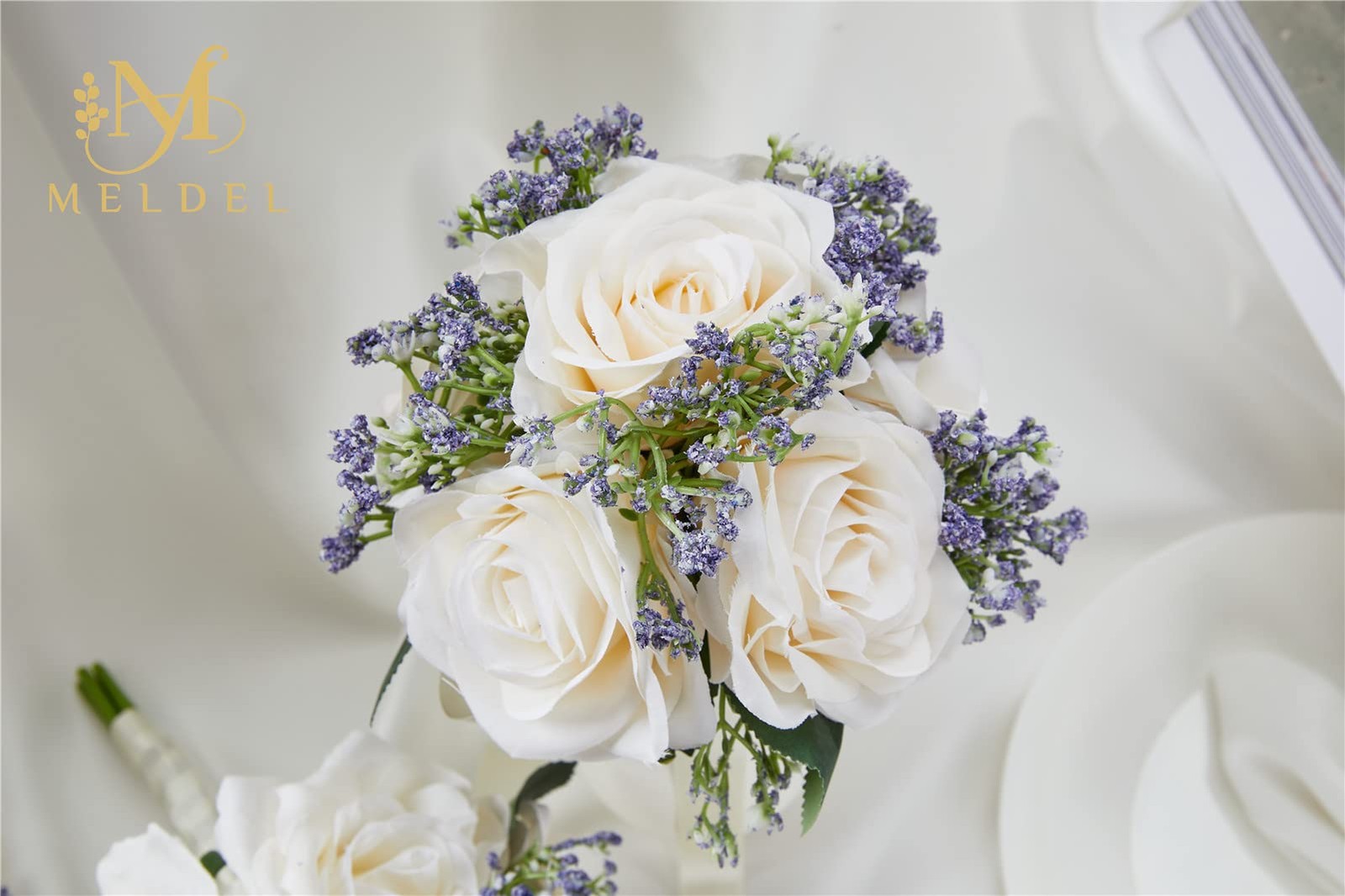 6.5 Inch Ivory Bridesmaid Bouquets For Wedding Set Of 6 Wedding Bouquets For Bri
