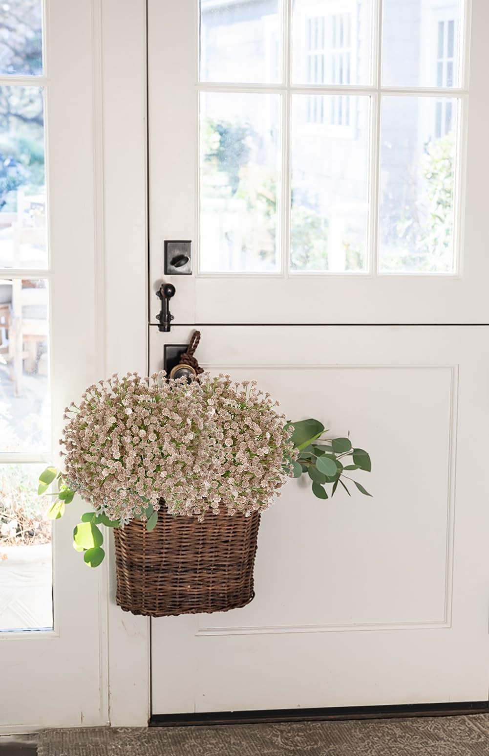 30 PCS Babys Breath Artificial Flowers Plastic Faux Gypsophila Fall White