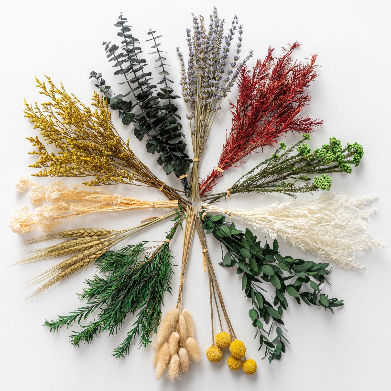 12 Kind Dried Flowers Set Natural Floral Bouquet for DIY Crafts Wedding Home Dec