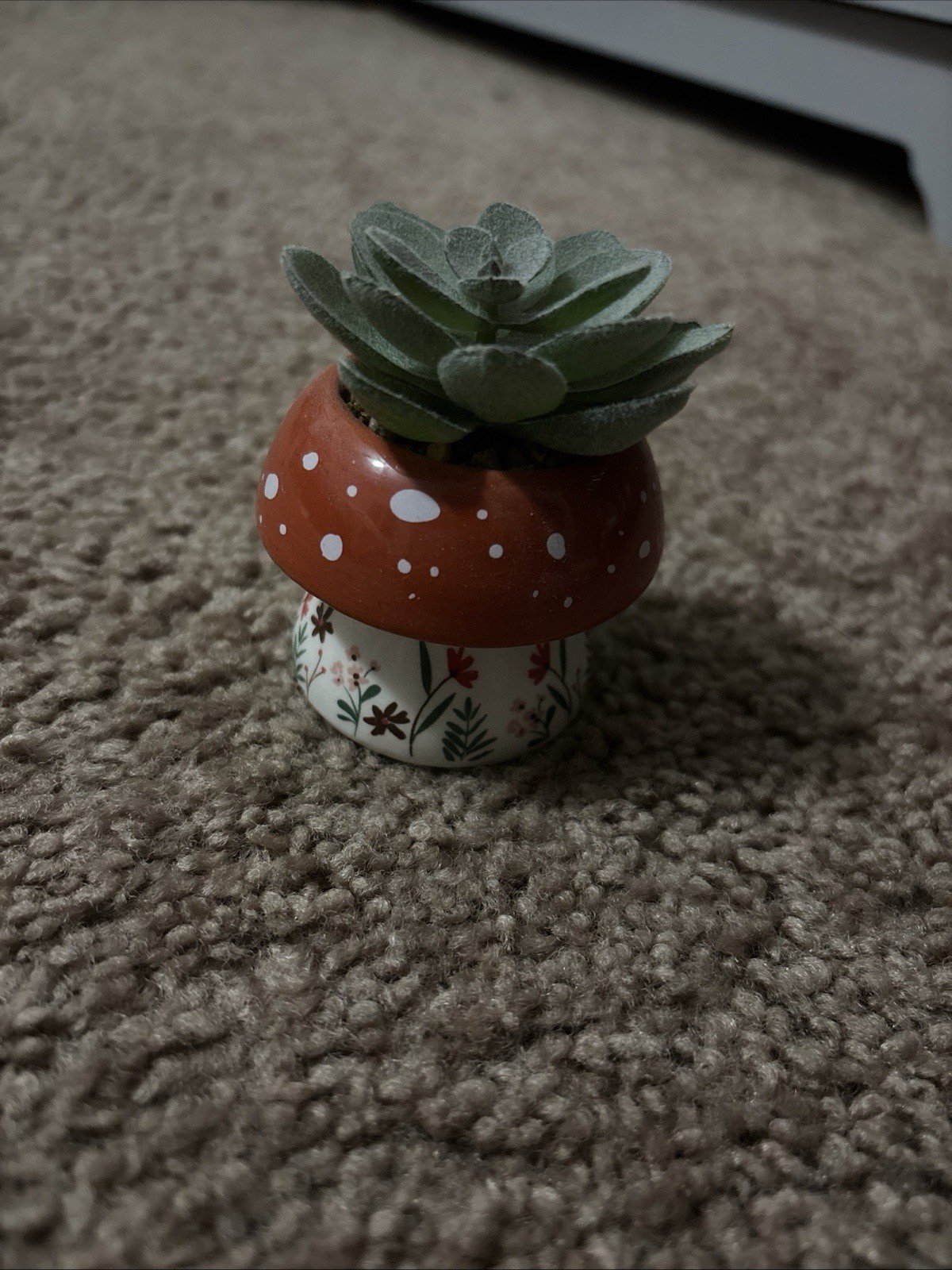 Mushroom Succulent Desk Plant Home Office Decor