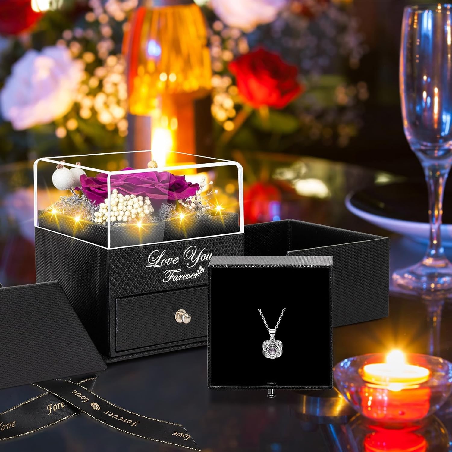 Eternal Purple Rose – Flower of Everlasting Love Rose Birthday Gift
