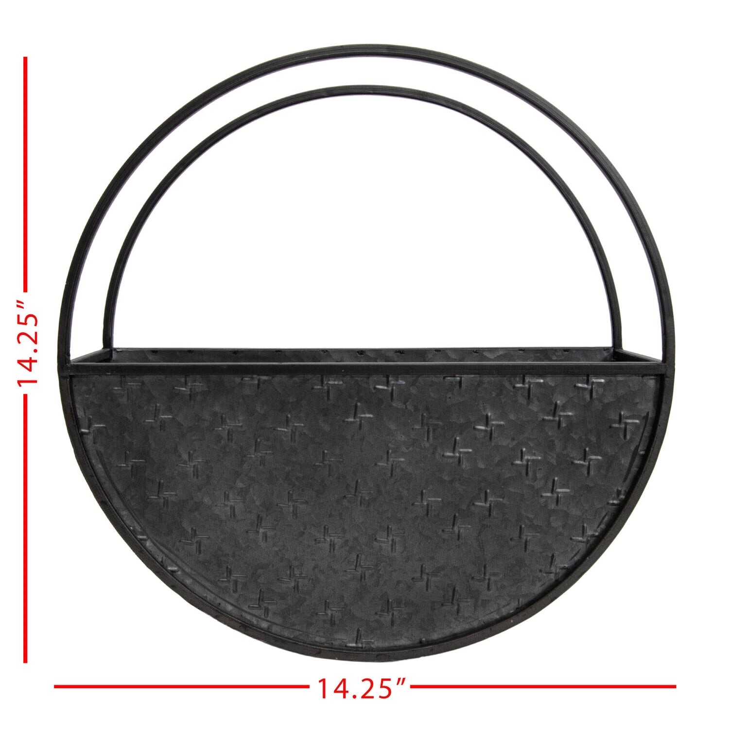 Rustic Farmhouse Cottagecore Metal Round Wall Planter Country Wreath