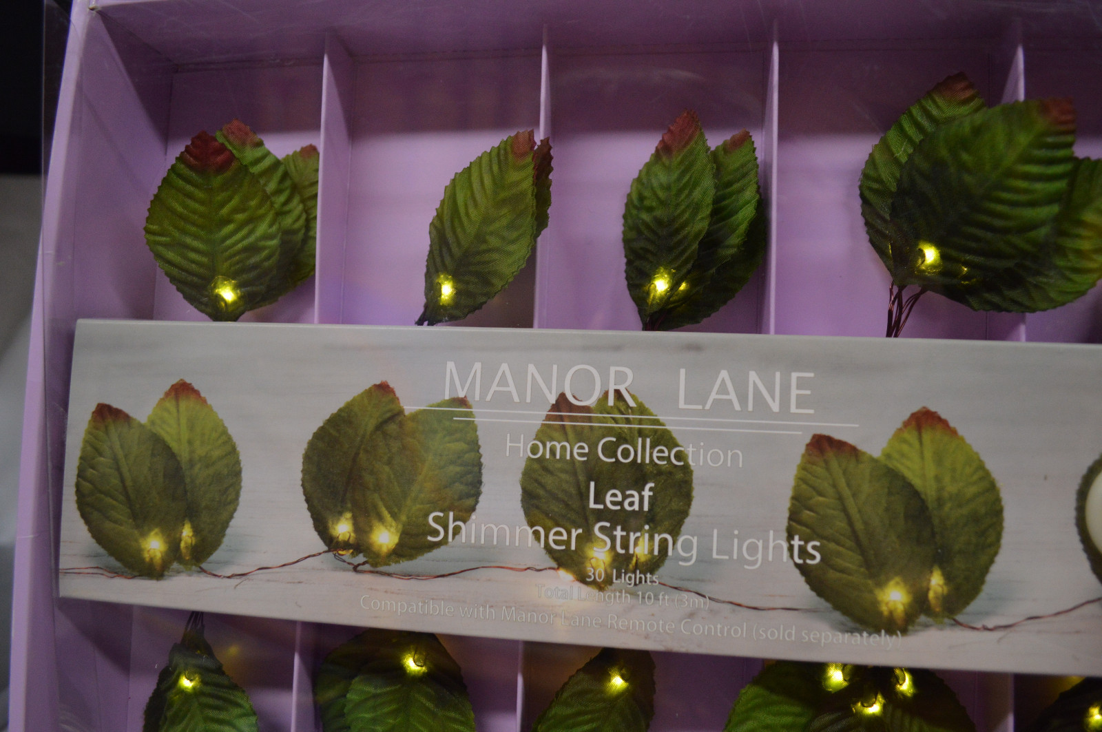 NEW Manor Lane Shimmer Lights LED String – LEAF