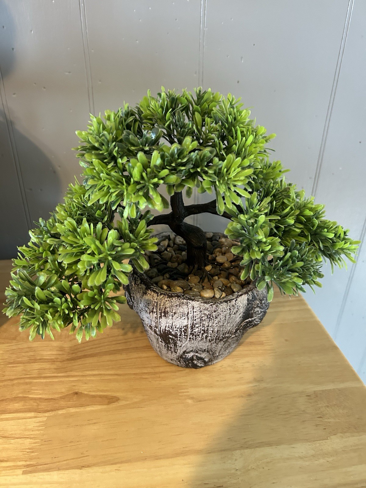 Artificial Bonsai Tree for Office Desk Potted Japanese Pine, 10×9 Inch