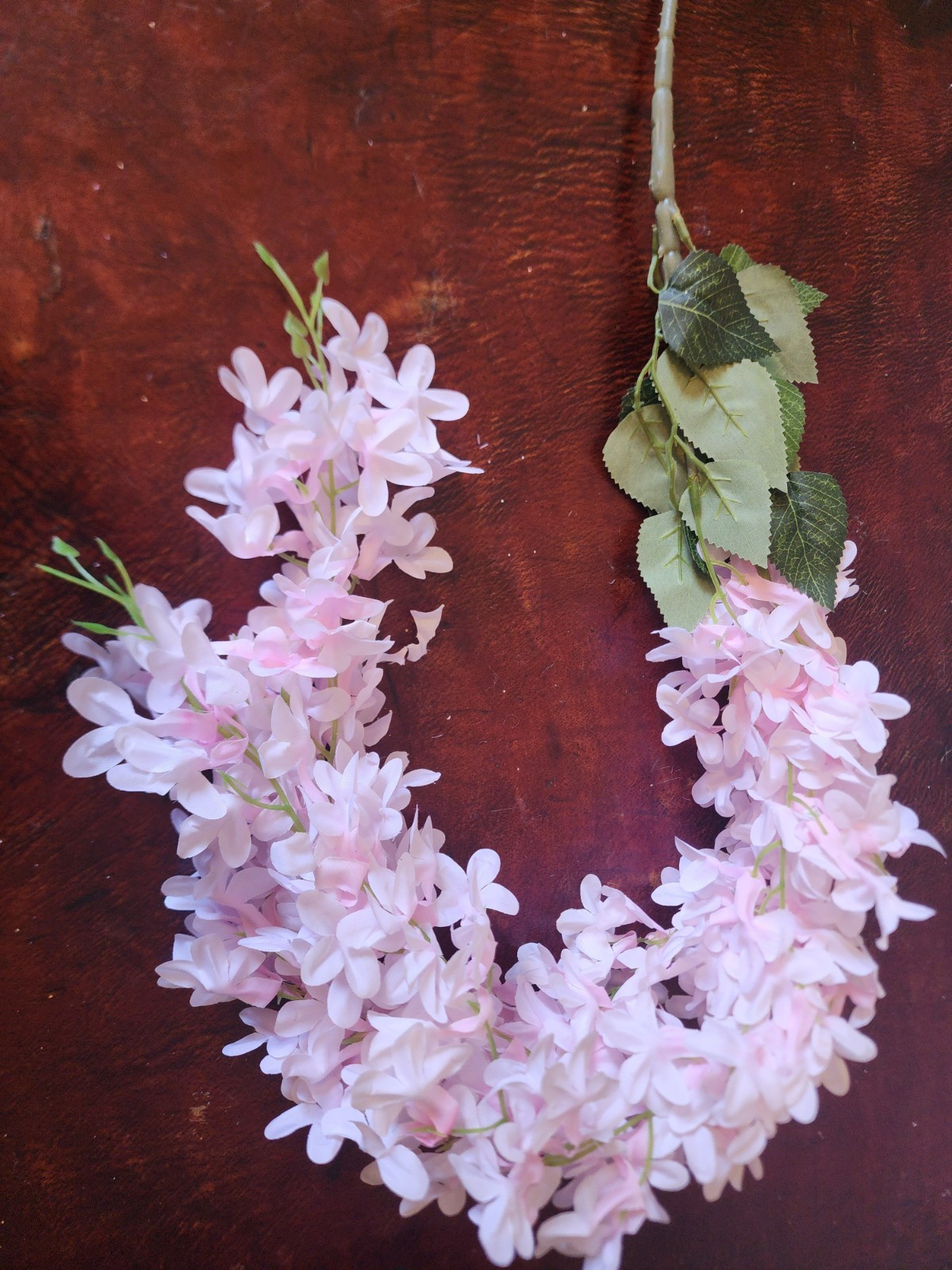 Pink Hanging Wisteria 32in Faux Floral Vine Décor Valentine’s Day Pink