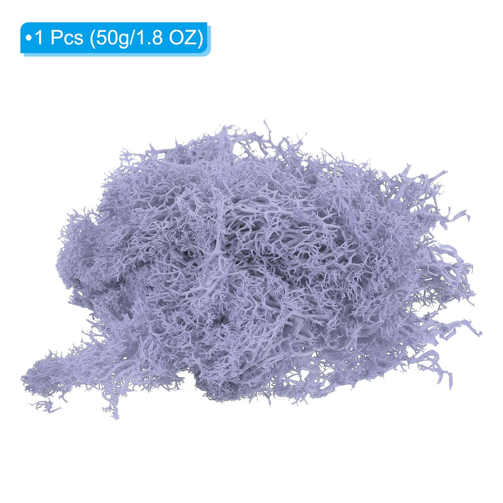 1.8 OZ Fake Moss Decorative Artificial Moss for Potted Plants, Light Purple