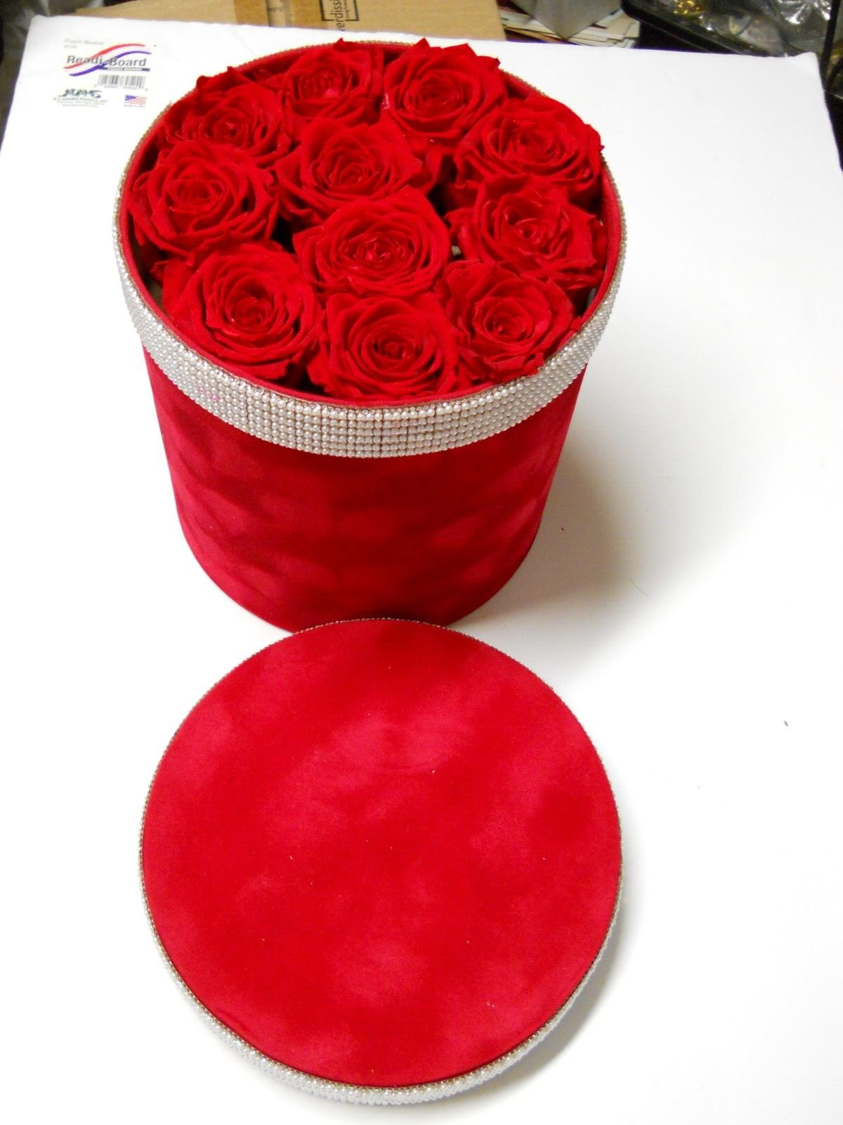 Verdissimo Real Preserved Roses Double Pink 6 Ct Wedding Floral Arrangements