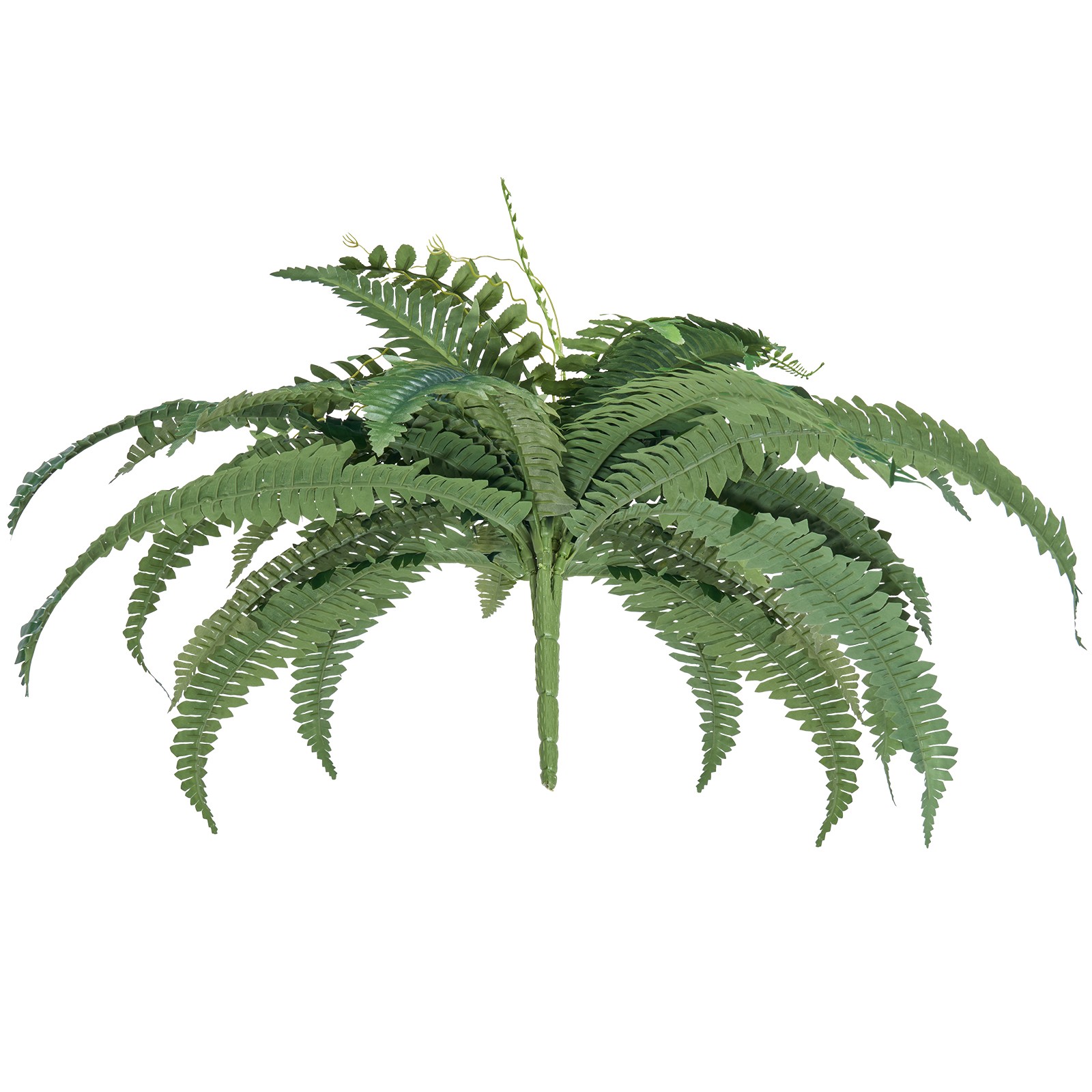 Uimoso Set of 2 Faux Boston Ferns with 35 Branches for Indoor and Outdoor Use