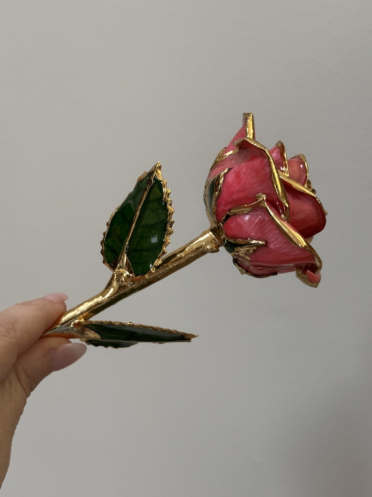 Steven Singer Jewelers – Real Rose – Preserved in 24k Gold – Pink