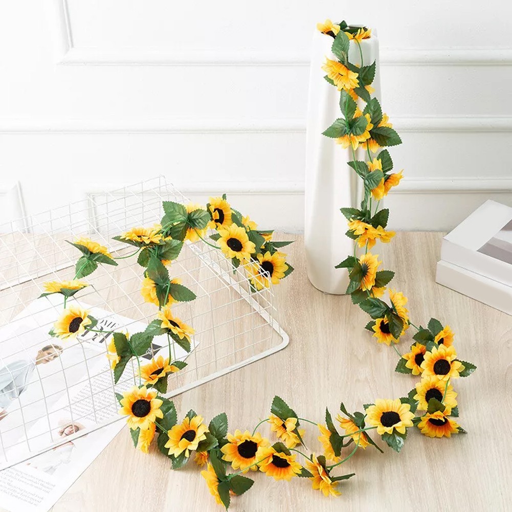 Sunflower Garland for Gardens Add a for splash of Color to Your Outdoor Space