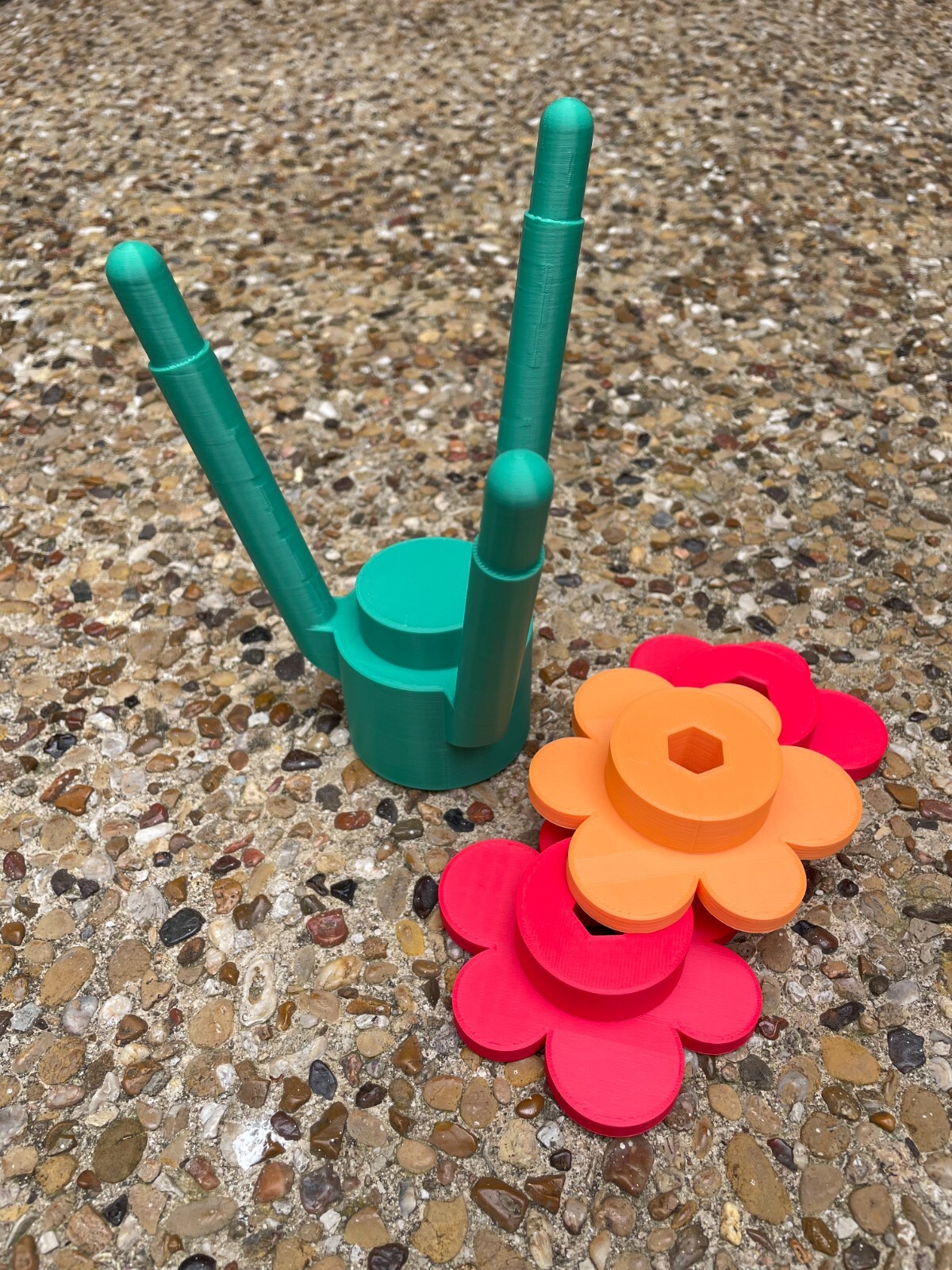 NEW Large Scale Building Bricks Flowers Jumbo Size Floral Bouquet 3D Printed NEW