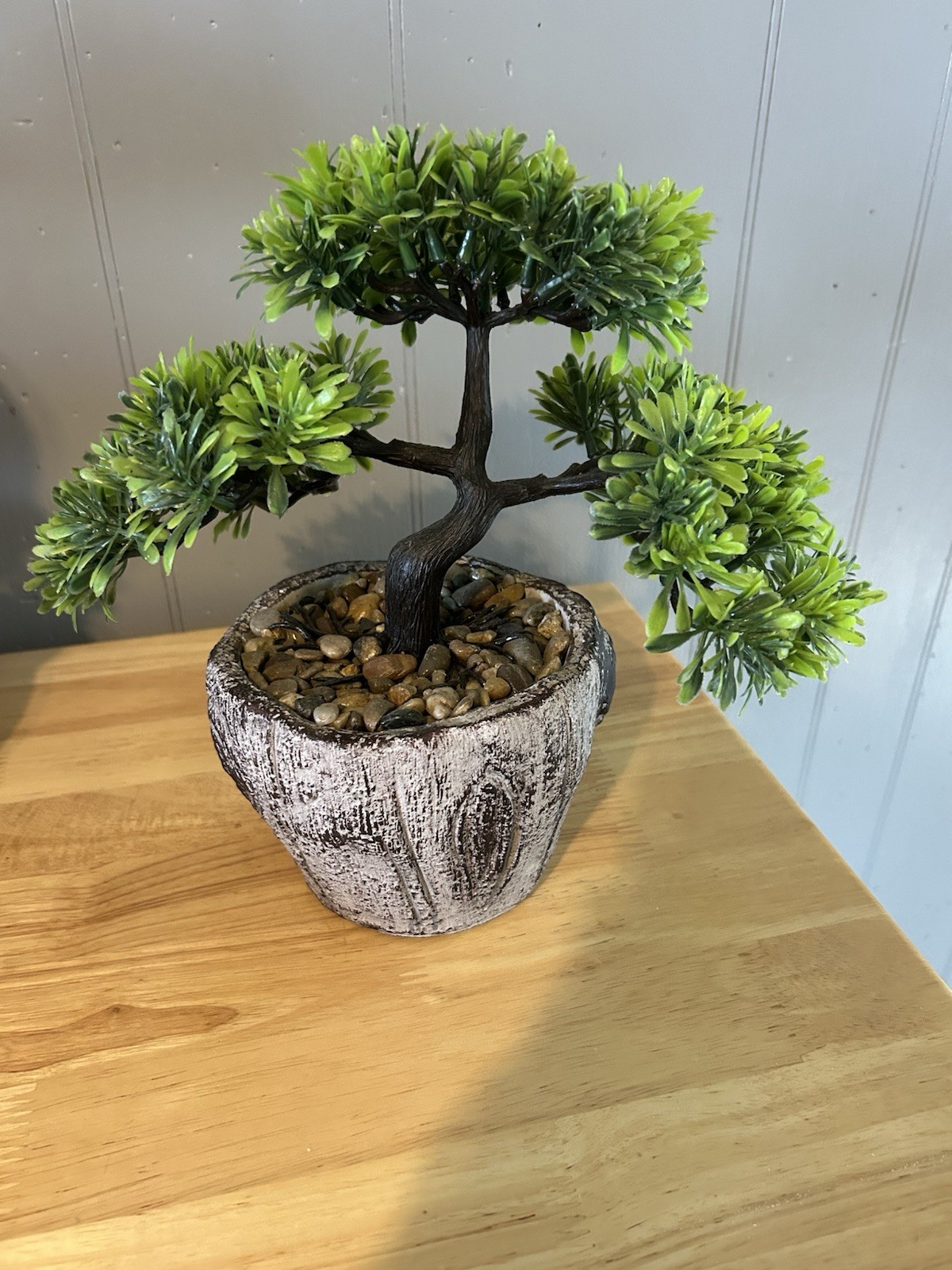 Artificial Bonsai Tree for Office Desk Potted Japanese Pine, 10×9 Inch