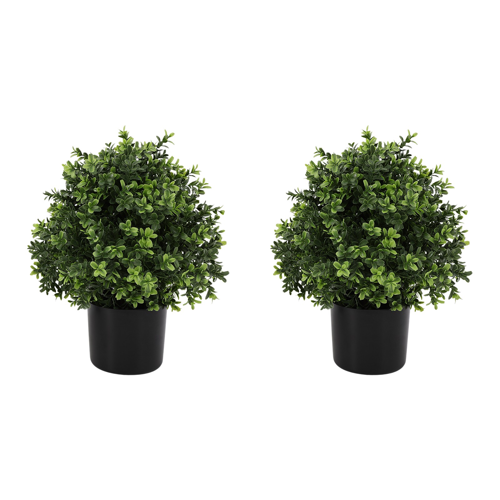 2pcs 22″ Artificial Boxwood Topiary Ball Tree UV-protected leaves Indoor/Outdoor