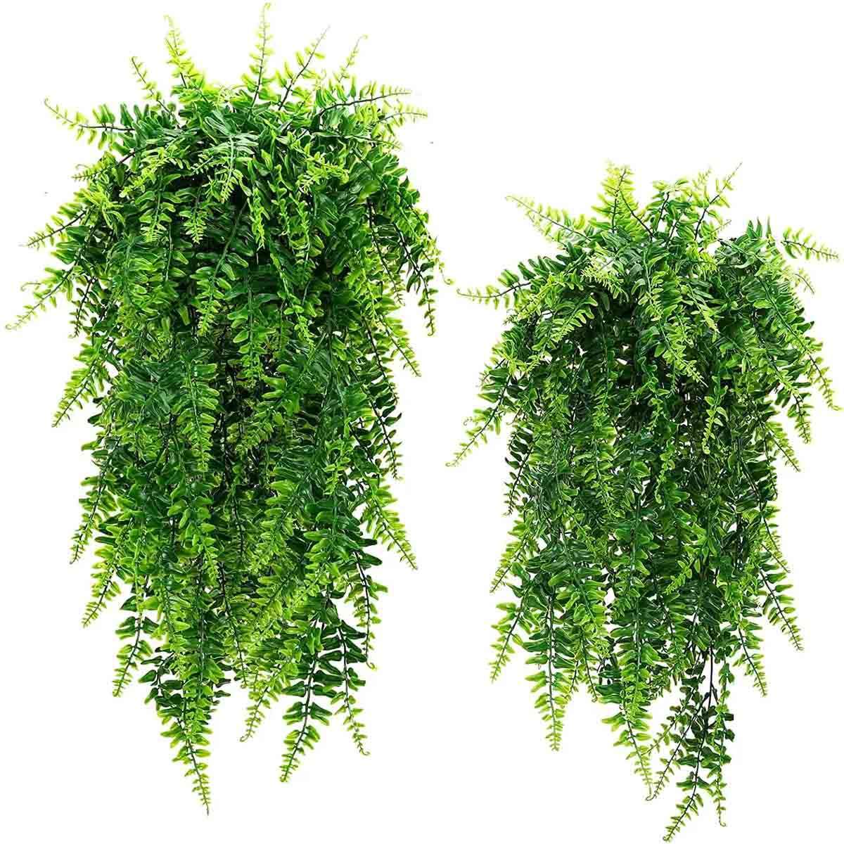 Artificial Hanging Plants Vines Fake Ivy Ferns Outdoor Wedding Garland Decor