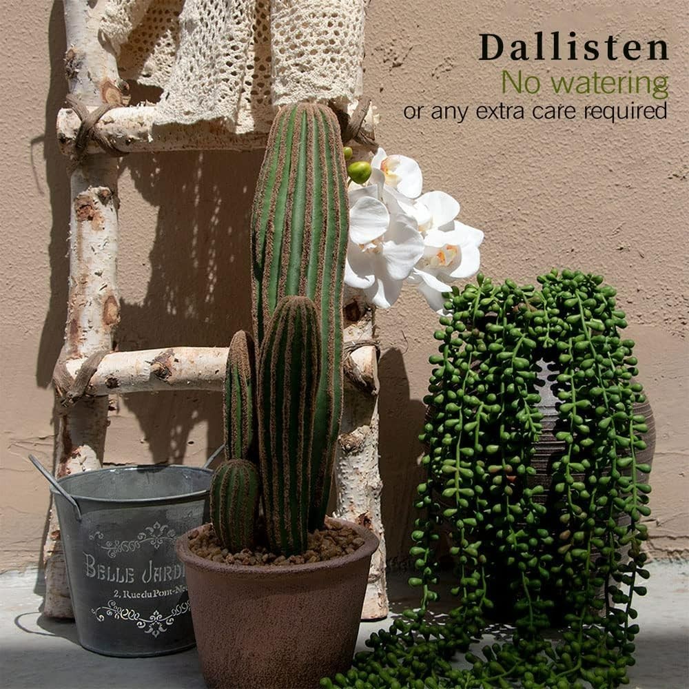 6 Pcs UV Resistant Artificial Hanging Succulents – String of Pearls Greenery