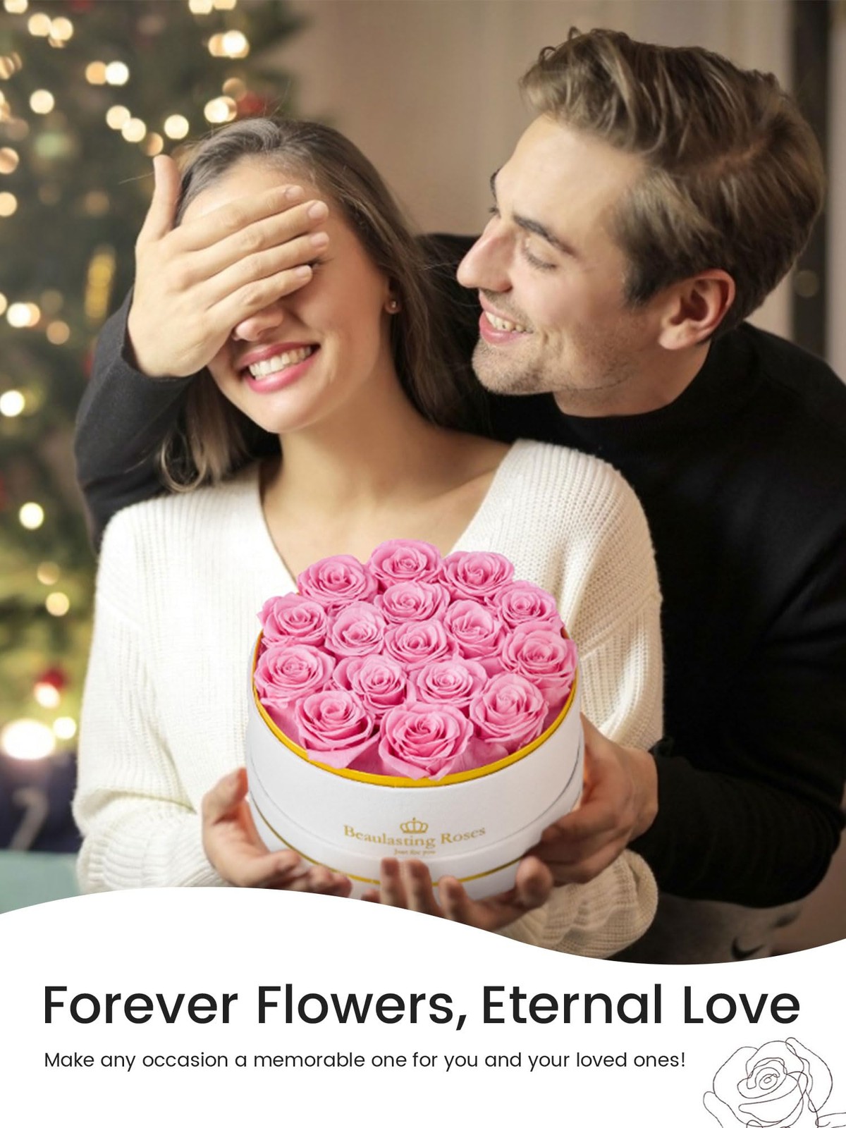 16 Preserved Roses Forever Flowers Real Roses in a Box Mother’s Day Birthday …