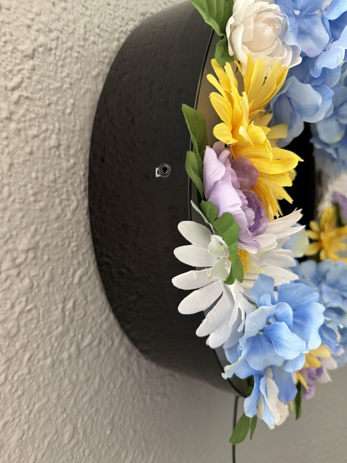 Custom Homemade Light Up Wreath Aluminum Summer Artificial Flowers
