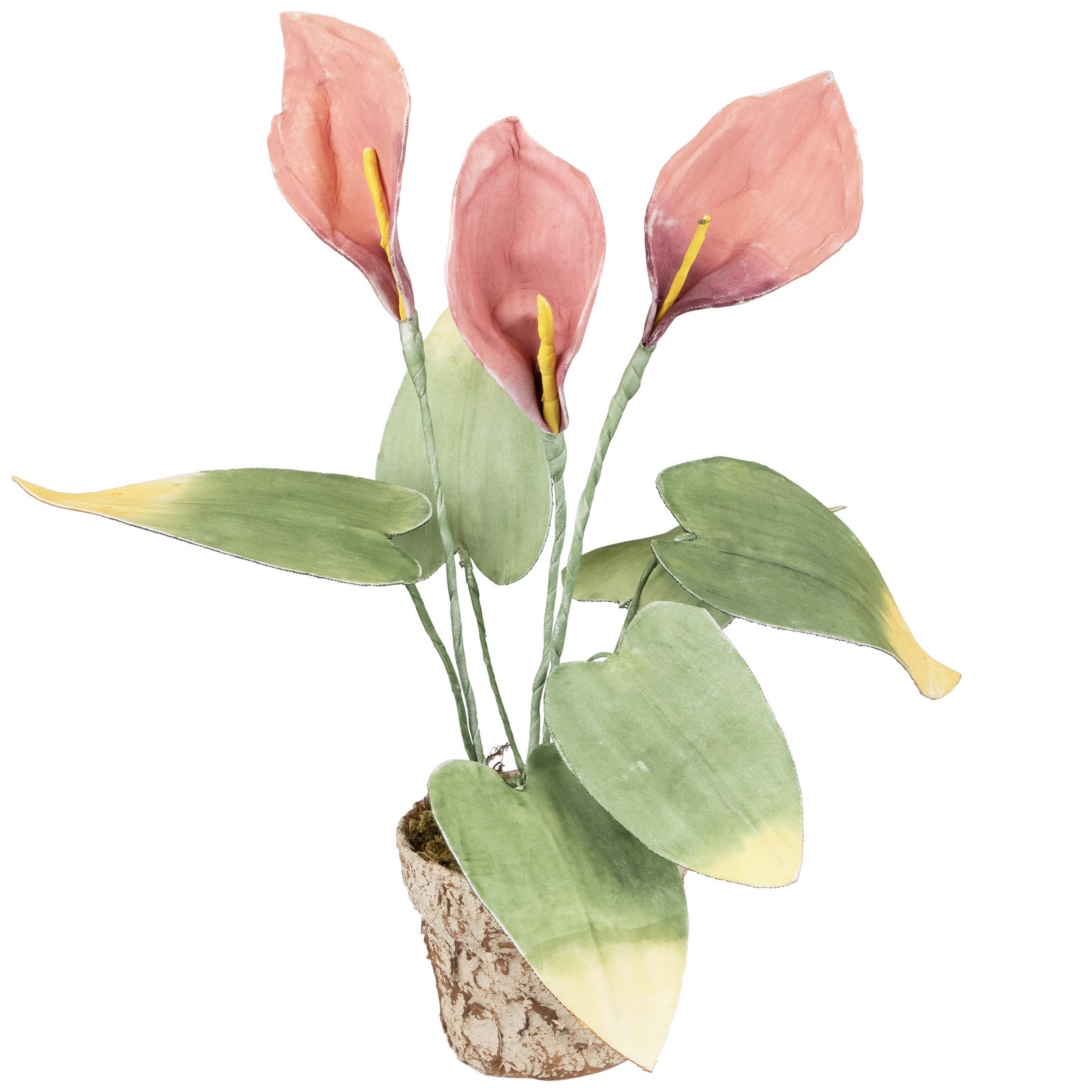 Northlight 19″ Pink and Green Artificial Decorative Calla Lily Plant