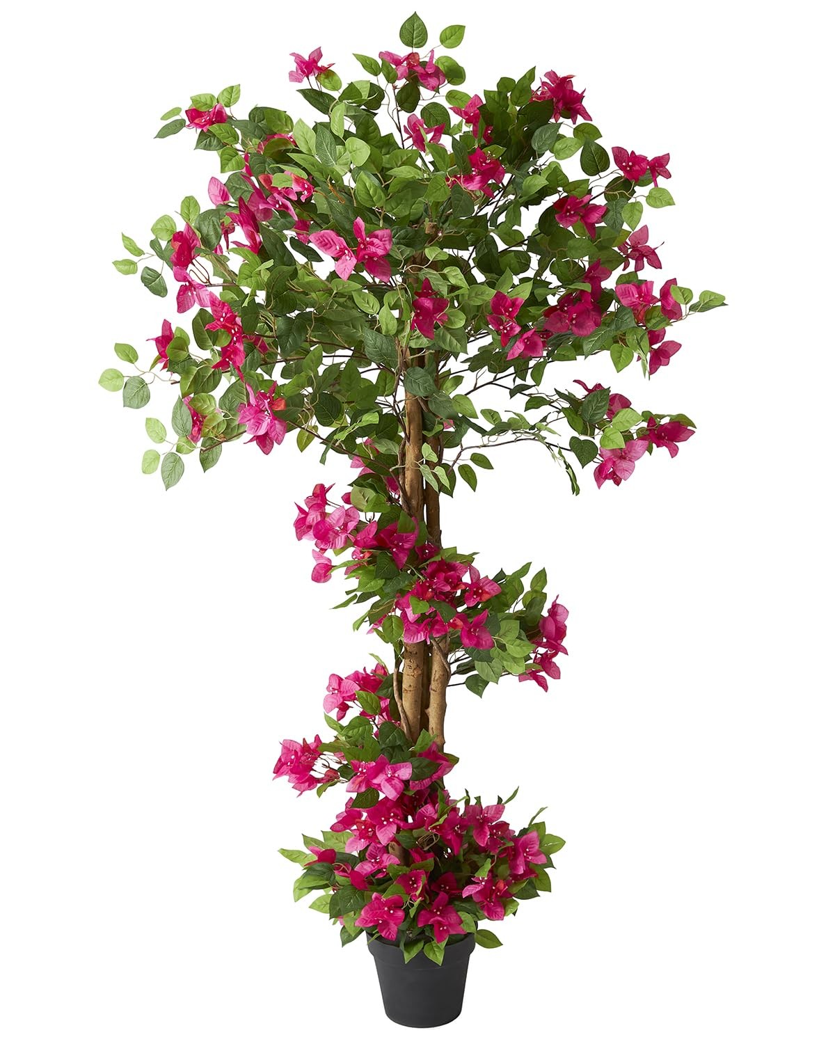 1 Pack 63″ Artificial Bougainvillea Tree, Realistic Fake Plants with Planter,…