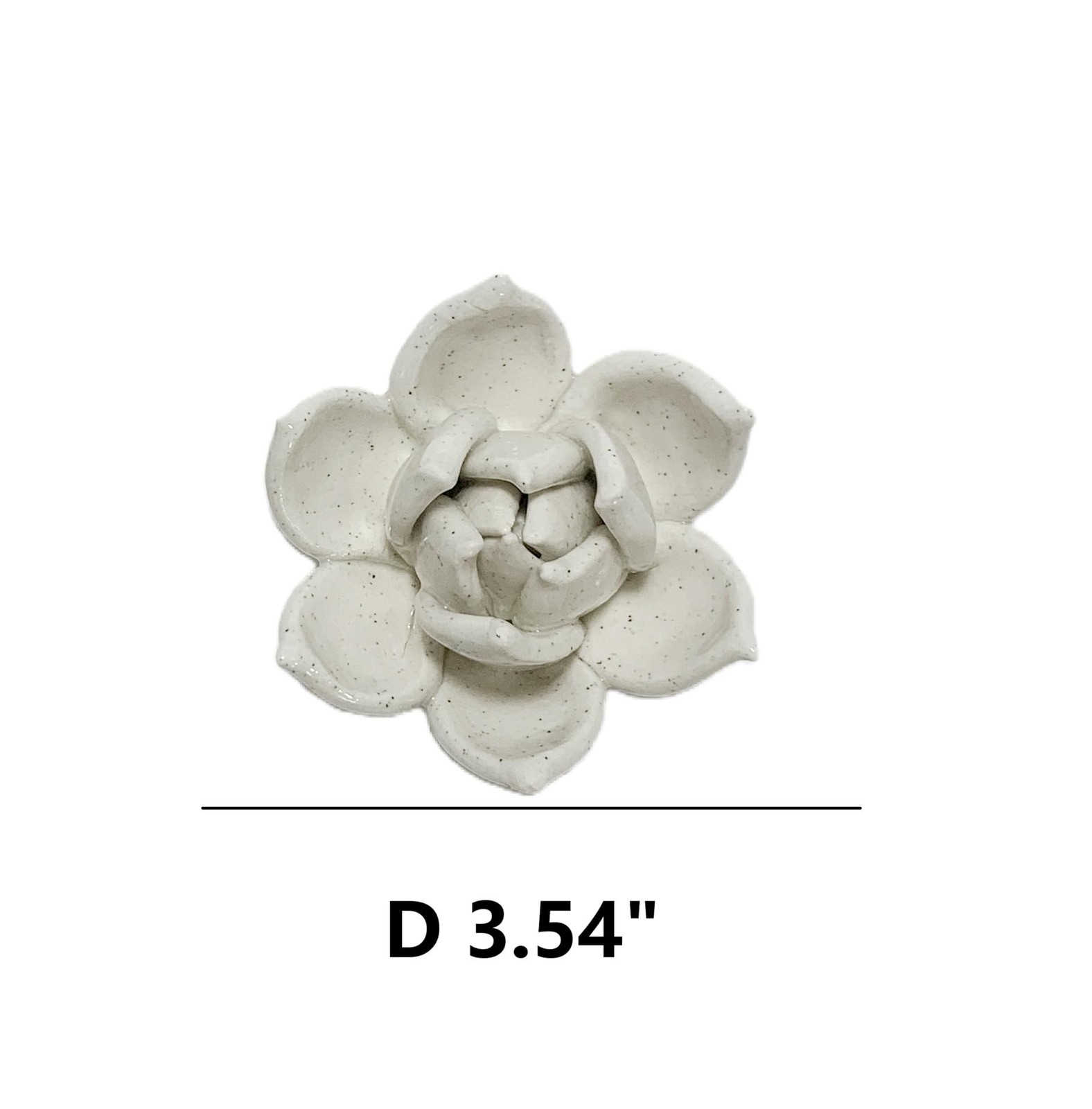 Ceramic Flower Wall Art Decor, Artificial Flower Wall Sculpture,Handmade Cera…